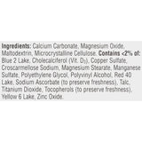 Tabletas de suplemento de calcio y vitamina D salud ósea