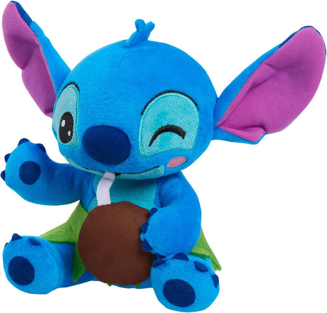 peluche de Stitch con coco, azul, extraterrestre
