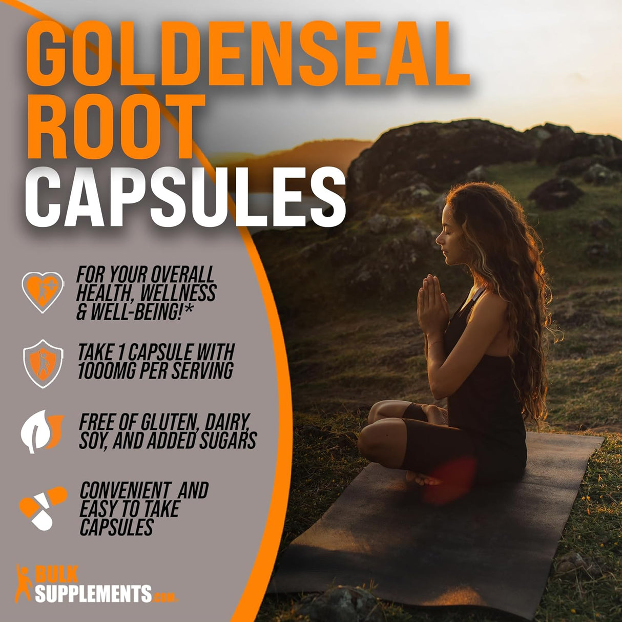 Suplemento BULKSUPPLEMENTS Goldenseal raíz de sello dorado
