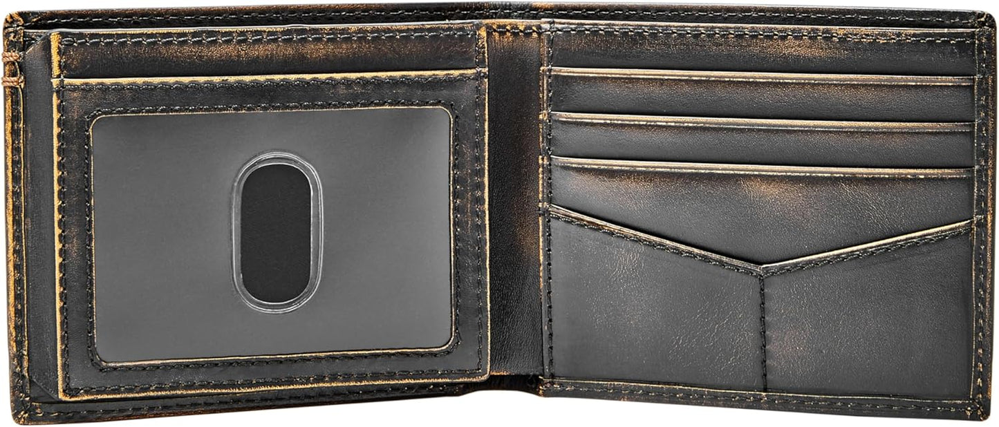 Billetera bifold de cuero con ID Fossil, modelo ML3882001