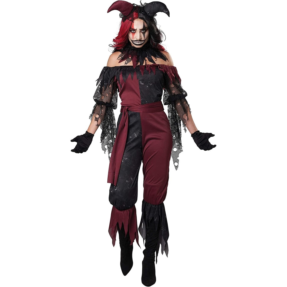 Disfraz para mujer Psycho Jester talla XL