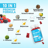 2 Pack Gummies Ashwagandha con L-theanine, 120 Mixed Berry