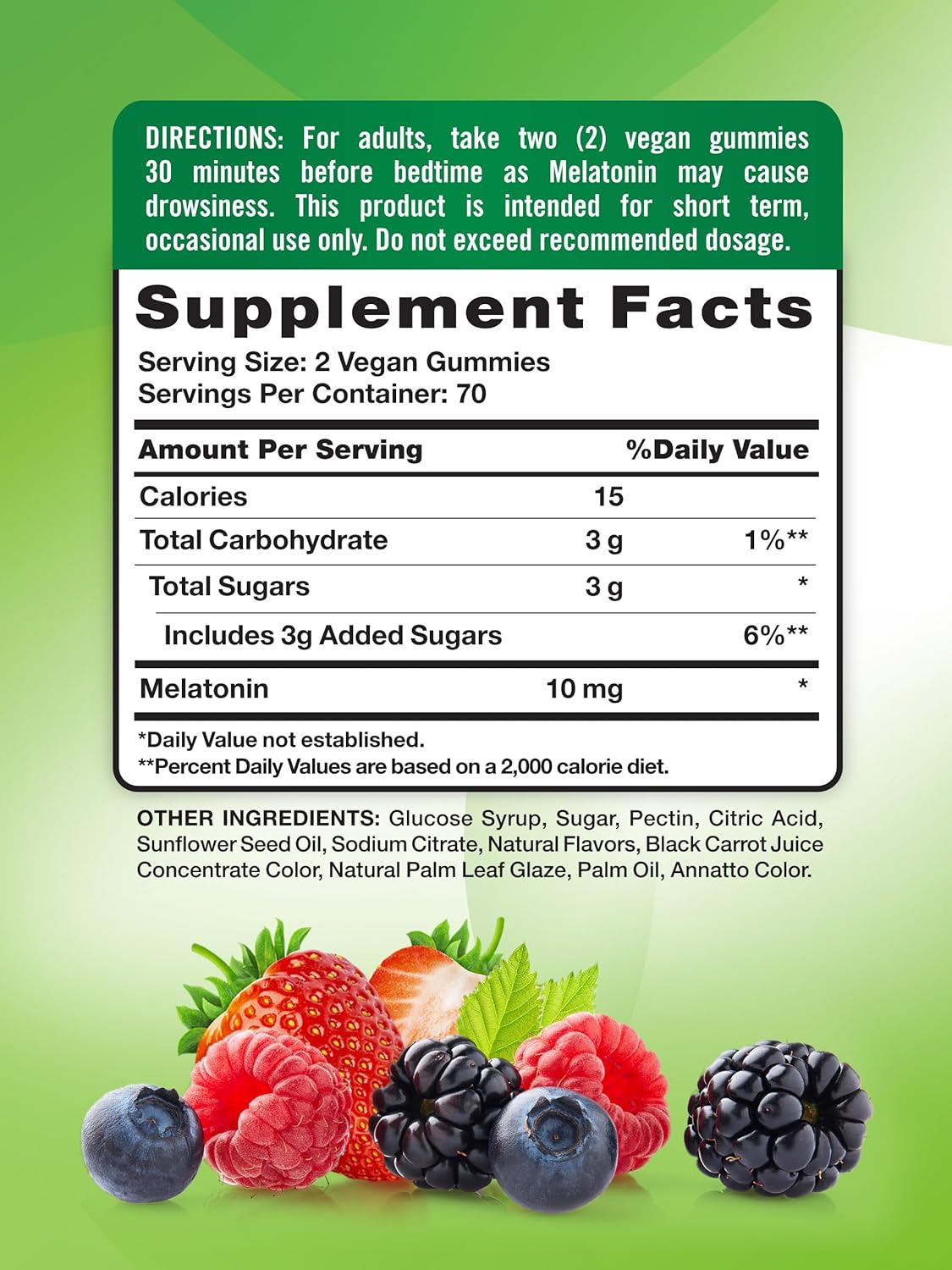 Natures Truth Gomitas para sueño profundo 10 mg 140 unidades