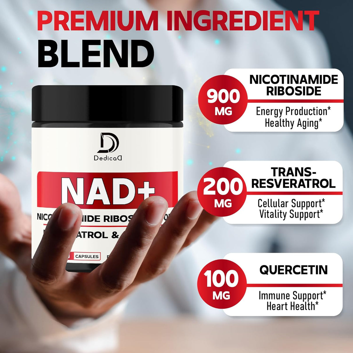 Suplemento de NAD - Energía y Vitalidad - 60 Cápsulas