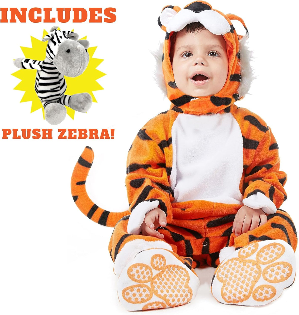 Disfraz de Tigre para Bebé, Spooktacular Creations, Set Infantil