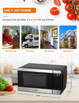 Microondas Comercial Chef 0.7 pies cúbicos, 700W, 10 niveles