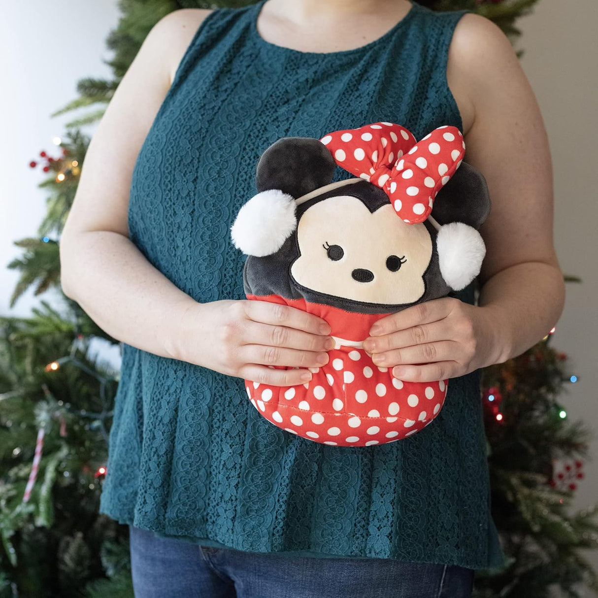Peluches  Squishmallow de Navidad de Minnie Mouse Disney 10