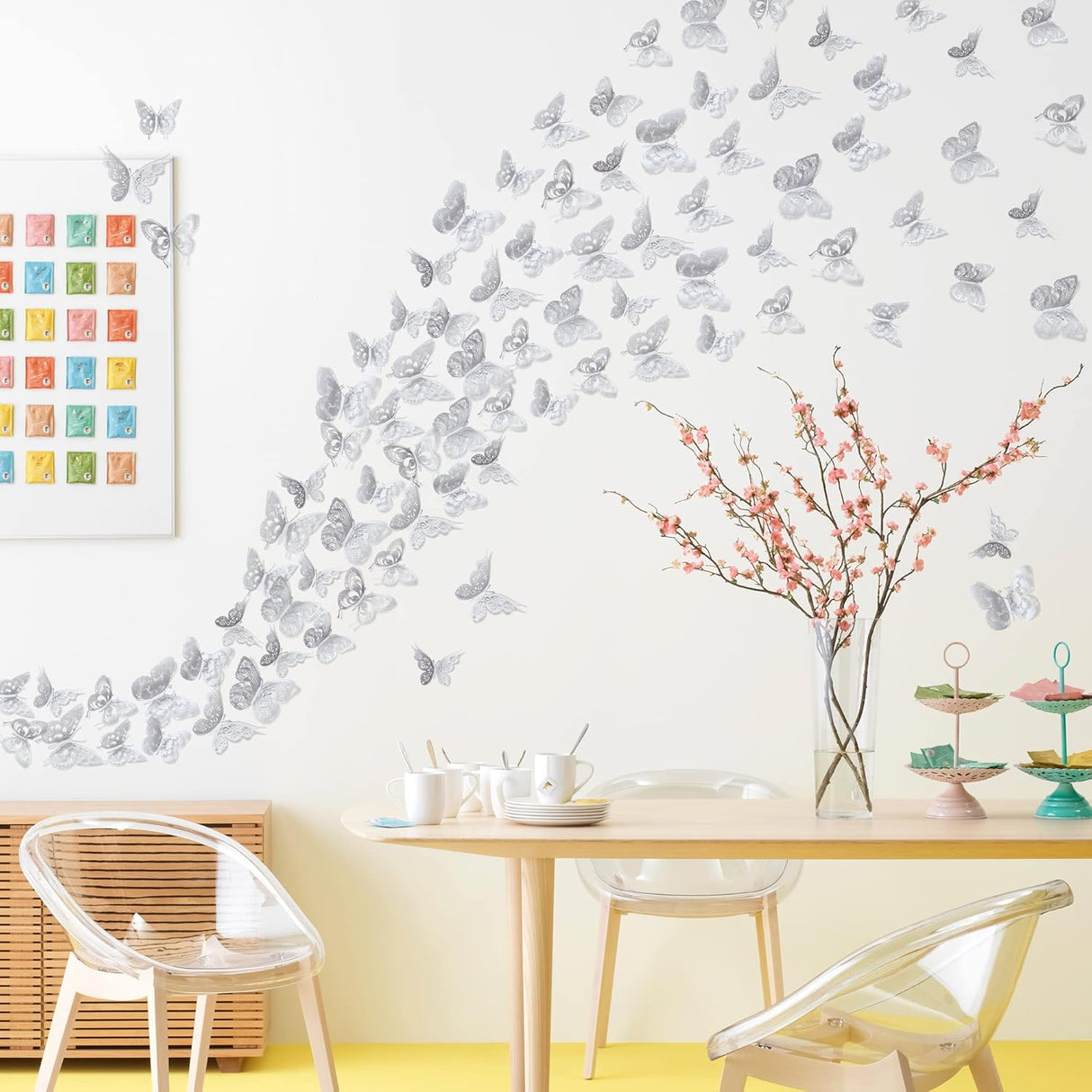 Decoración de Pared Mariposas 3D Amaonm 60 Piezas PVC