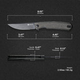 Cuchillo plegable de bolsillo para EDC diseño de Ostap Hel