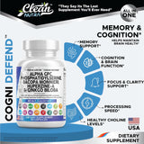 Suplemento de Nootrópicos con Alpha GPC, Bacopa, Ginkgo y Vitaminas