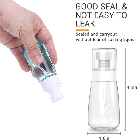 Botellas Spray Vacías 2oz - Mini Atomizadores Fina Bruma - Pack 2