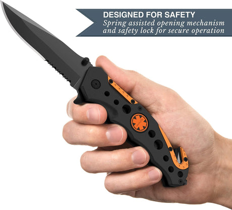 Cuchillo táctico 3 en 1 para militares y socorristas - EMT
