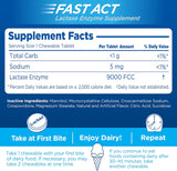 Suplemento Lactaid Fast Act masticable, vainilla
