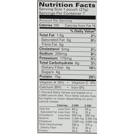 Suplemento proteínico con sabor a vainilla
