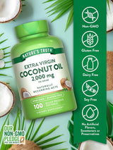 Suplemento de Aceite de Coco | Nature's Truth | 100 Softgels