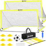 Juego de 2 porterías de fútbol para niños de patio trasero