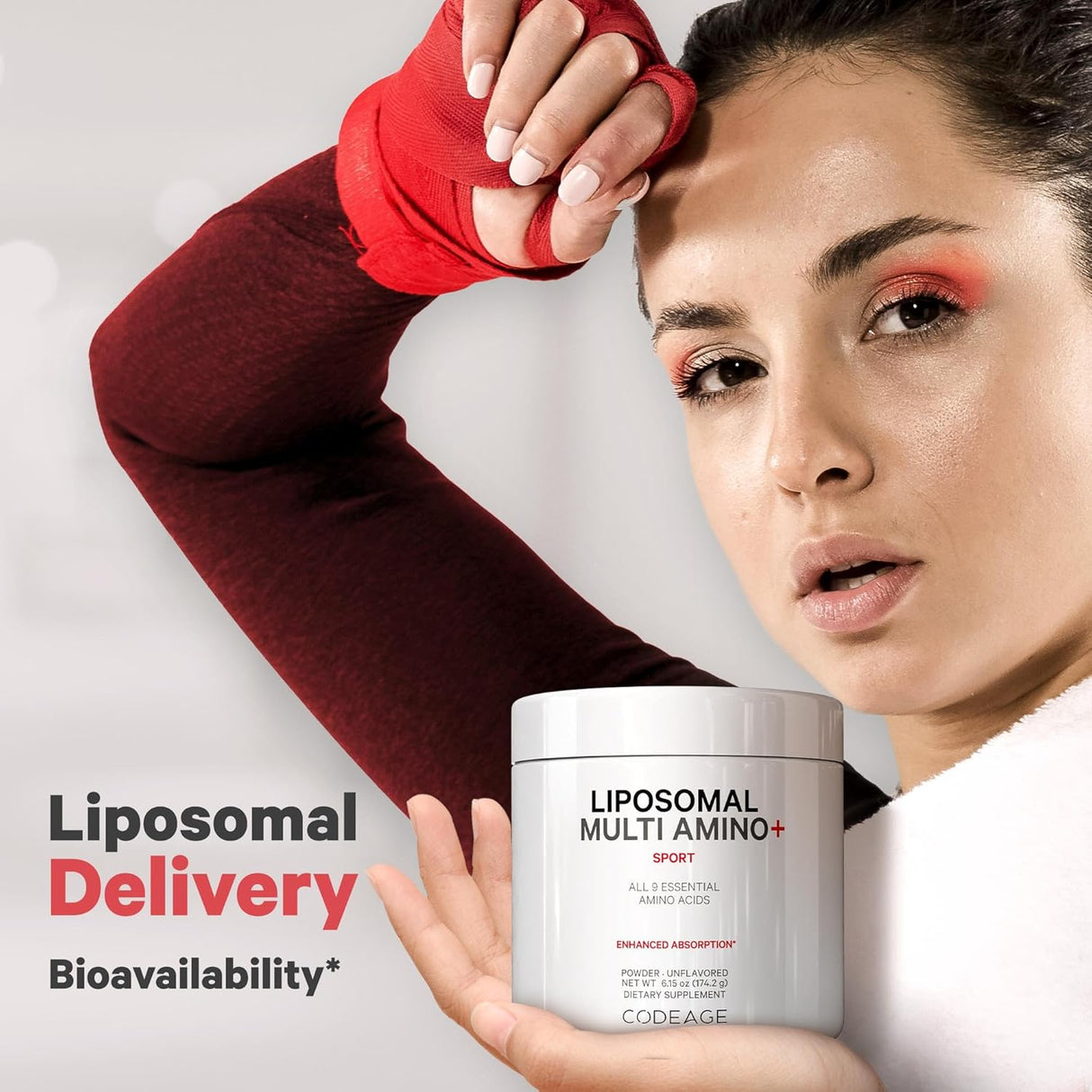 Suplemento liposomal de aminoácidos de Codeage, 6.15 oz