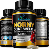 Suplementos Horny Goat Weed 1590 mg mezcla extra fuerza