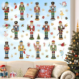 Stickers Navideños Wondever: Soldado y Bailarina para Ventanas