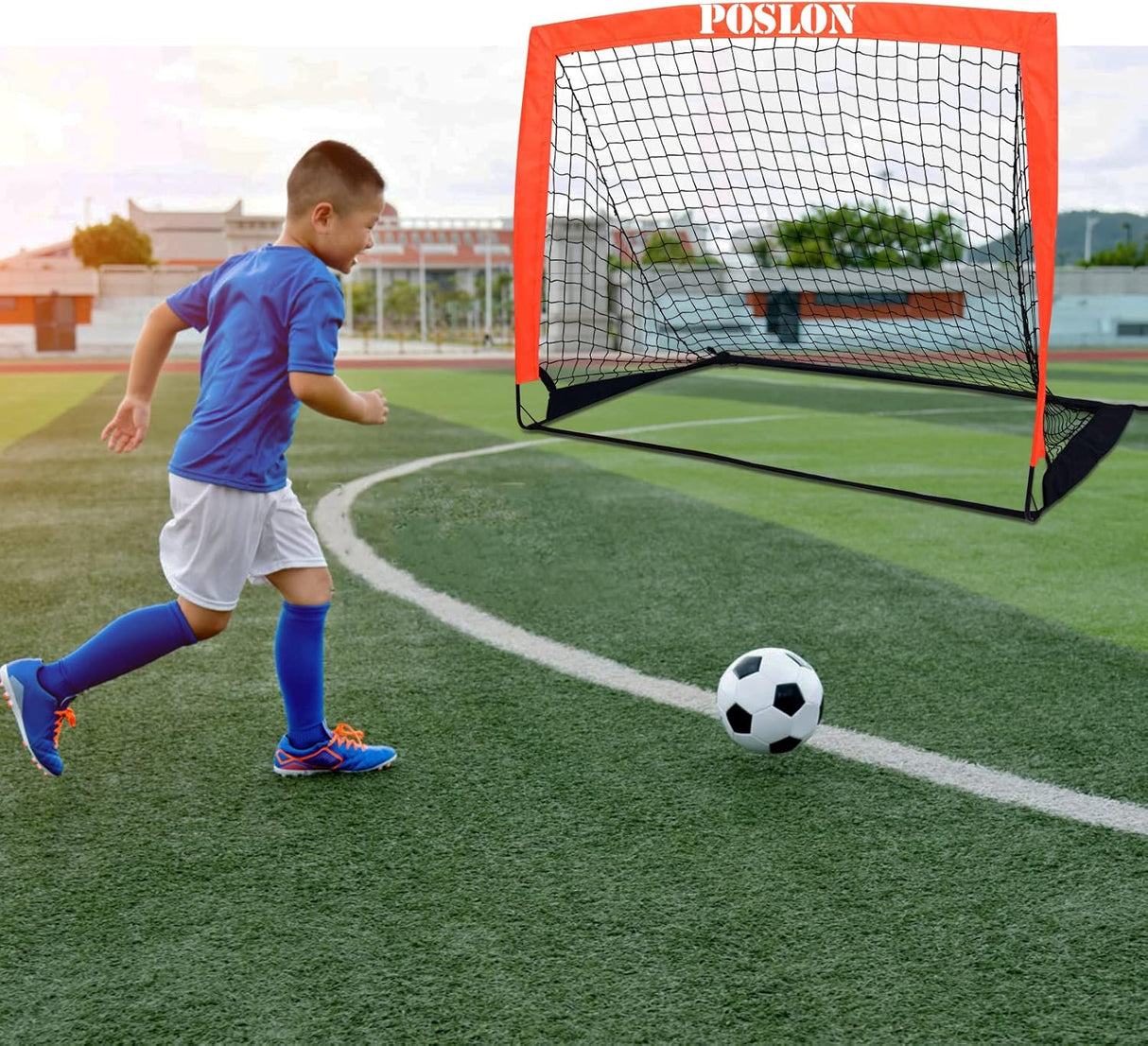 Porteria de futbol facil de trasladar, incluye bolso