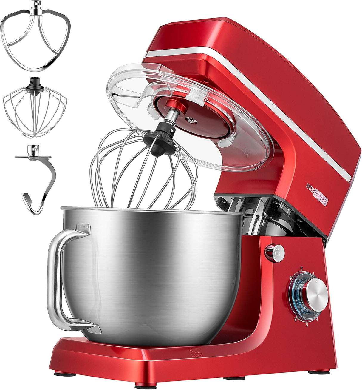 Batidora de cocina VIVOHOME 7.5QT 660W 6 velocidades, modelo.