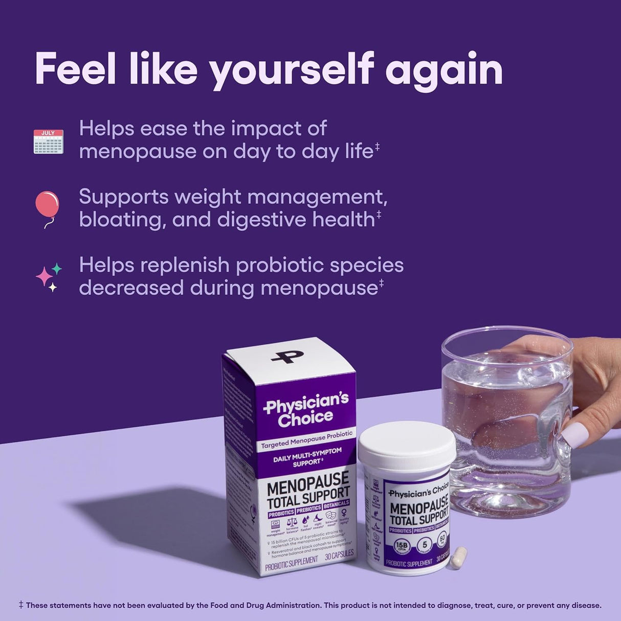Suplemento  apoya el equilibrio hormonal para mujeres