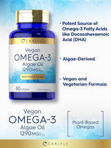 Carlyle Omega 3 Vegano 1290mg 60 Cápsulas