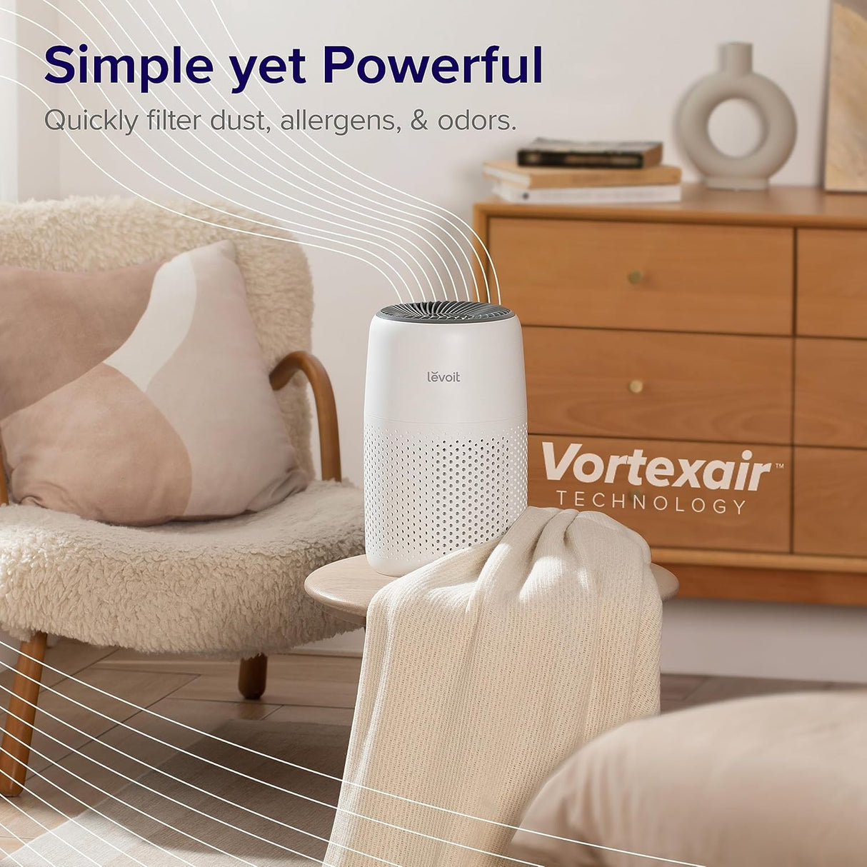 Purificadores de aire para dormitorio y casa LEVOIT