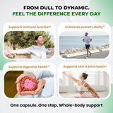 Cápsulas de Alga Marina Orgánica con Aceite de Negro, 150 uds