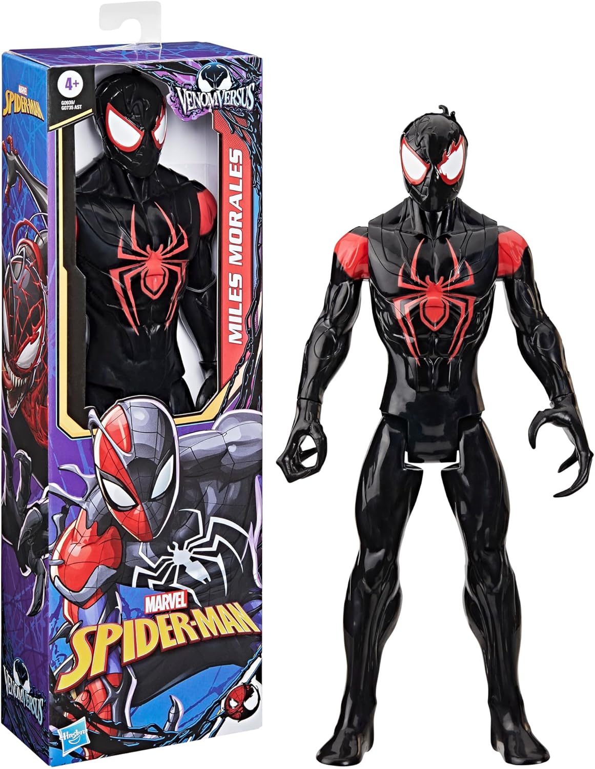 Figura de acción Spider-Man Venom, 30 cm, Miles Morales, Marvel