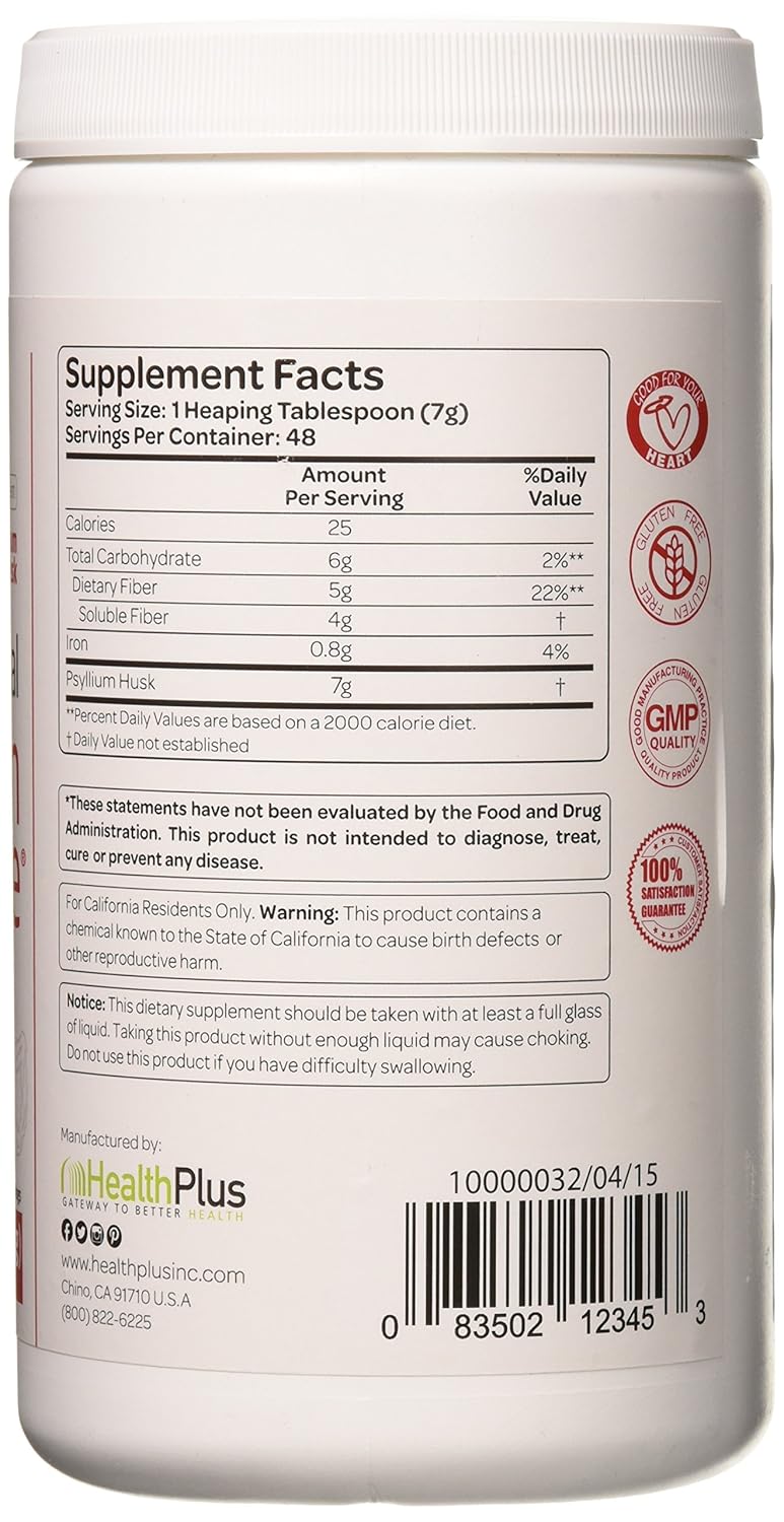 Limpiador de Colon Psyllium 12 OZ - Efectivo y Natural