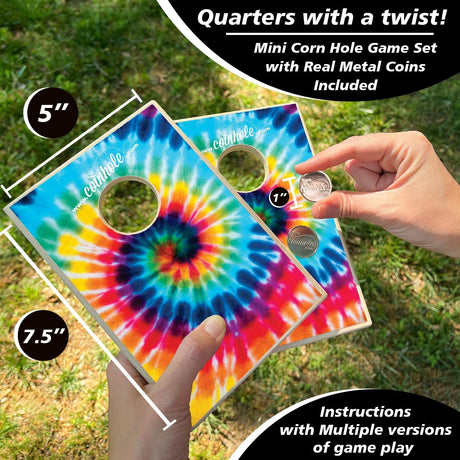 Juego de Mesa de Monedas | Set de Cornhole Mini | Completo