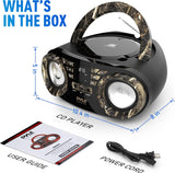 Reproductor de CD portátil Bluetooth PYLE-HOME PHCD55