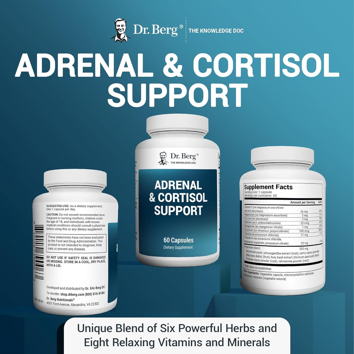 Cápsulas suprarrenales y cortisol: Soporte antiestrés