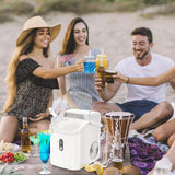 Máquina de Hielo Nugget, Portable, 34lbs/día, Auto Limpieza