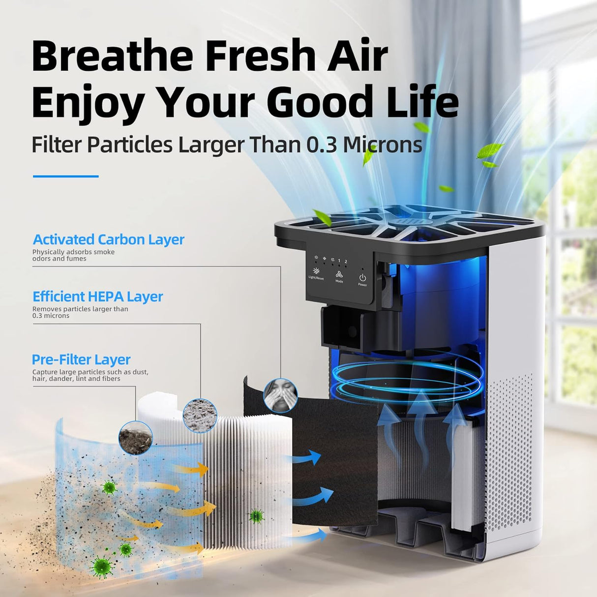 Purificadores de aire para dormitorio función de aromaterapia