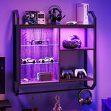 Estante Flotante Bestier LED, Ajustable, 34 con Ganchos S-Hook