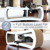 Rascador para gatos gigante blanco