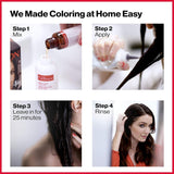 Tinte permanente para cabello con tecnología 3D REVLON