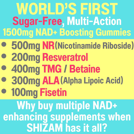 Suplemento Gomitas NAD+ 1500mg | Suplemento Antioxidante Alt
