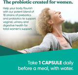 Flourish Probióticos + Prebióticos para Mujeres – 30 cápsulas