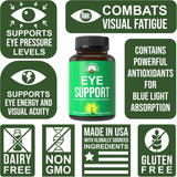 Suplemento Vitaminas para los ojos extracto de arándano 30u