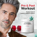 Suplemento Codeage Multi Amino+ BCAA y suplemento de AAA