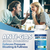 HealthA2Z® Gas Relief Simethicone, 125mg, Bloating & Gas, 72 unidades
