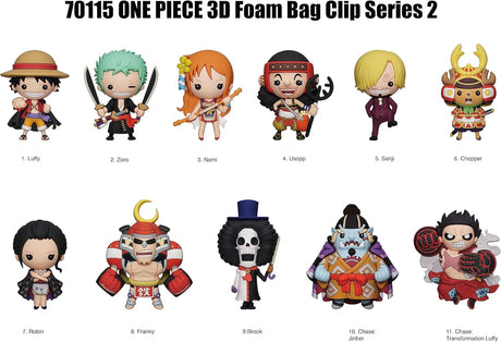 Clip de Espuma 3D One Piece - Serie 2 Figura Sorpresa