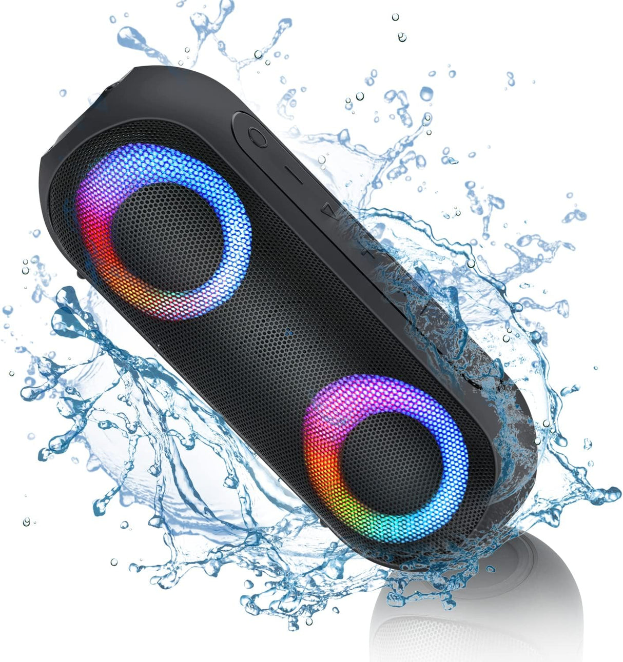 Altavoz Bluetooth Portátil de 30W IPX7 con Luces RGB