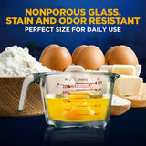Vaso medidor de vidrio NutriChef 8.5 oz NutriChef