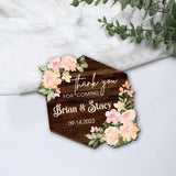 Adornos de Agradecimiento Personalizados para Bodas y Duchas Nupciales