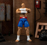 Figura de acción Sagat Street Fighter II Jada, articulada, accesorios y soporte, 7.6
