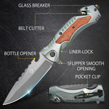 Cuchillo de bolsillo de supervivenciade para hombres